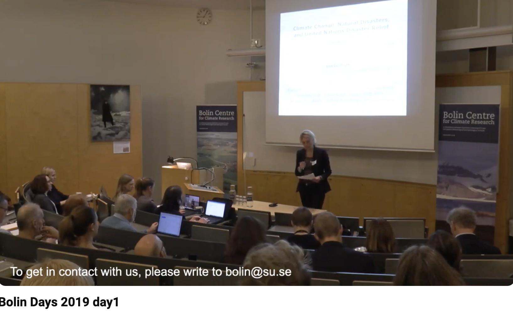 Bolin Days at Stockholm University